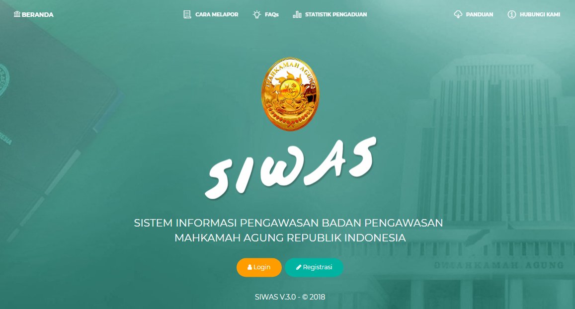 SIWAS (Sistem Informasi Pengawasan)
