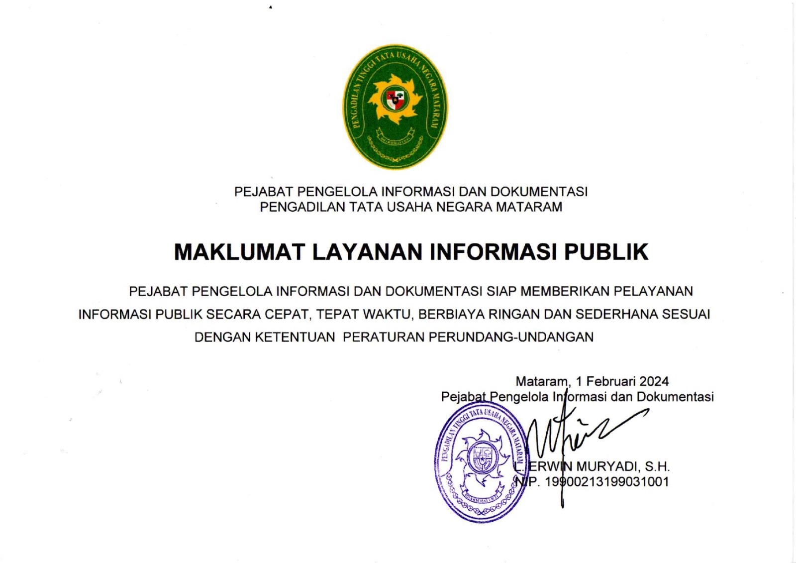 Maklumat Layanan Informasi